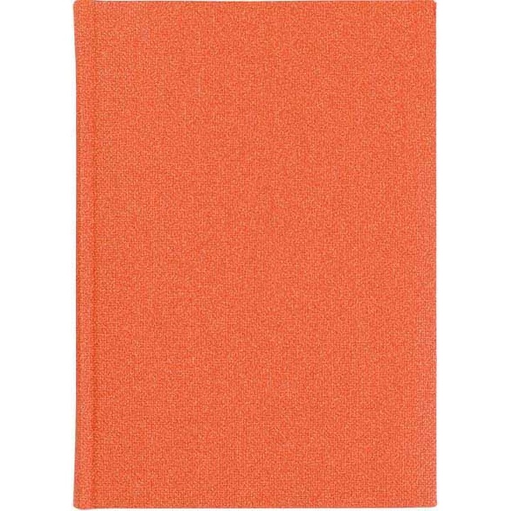 Agenda LUX , 17x24 cm, interior ivory ,nedatata, portocalie