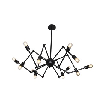 Lustra Interior Erste Atom 12x40W Max E27 EL0038475 Culoare Negru Lustra Interior Erste Atom 12x40W Max E27 EL0038475 Culoare Negru