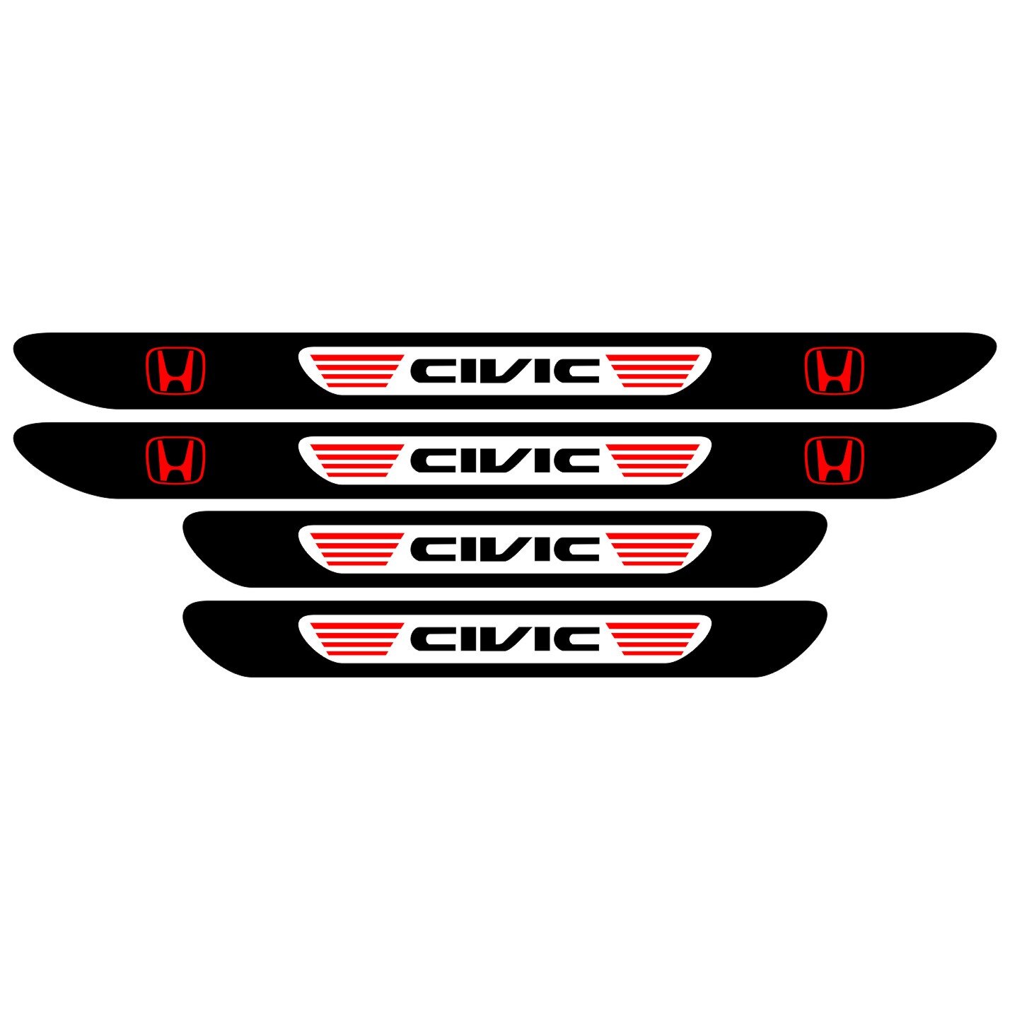 Set stickere praguri Civic, multicolor, decorativ