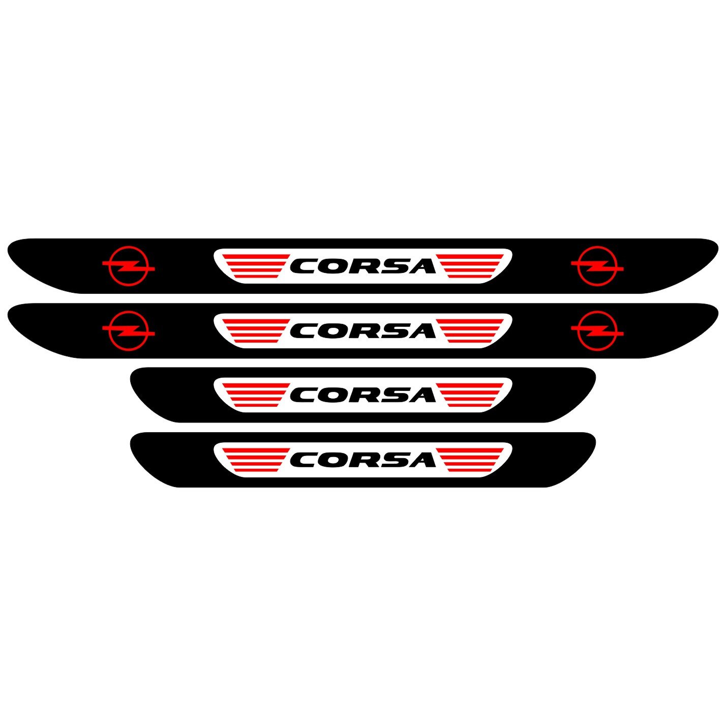 Set stickere praguri Corsa, multicolor, decorativ