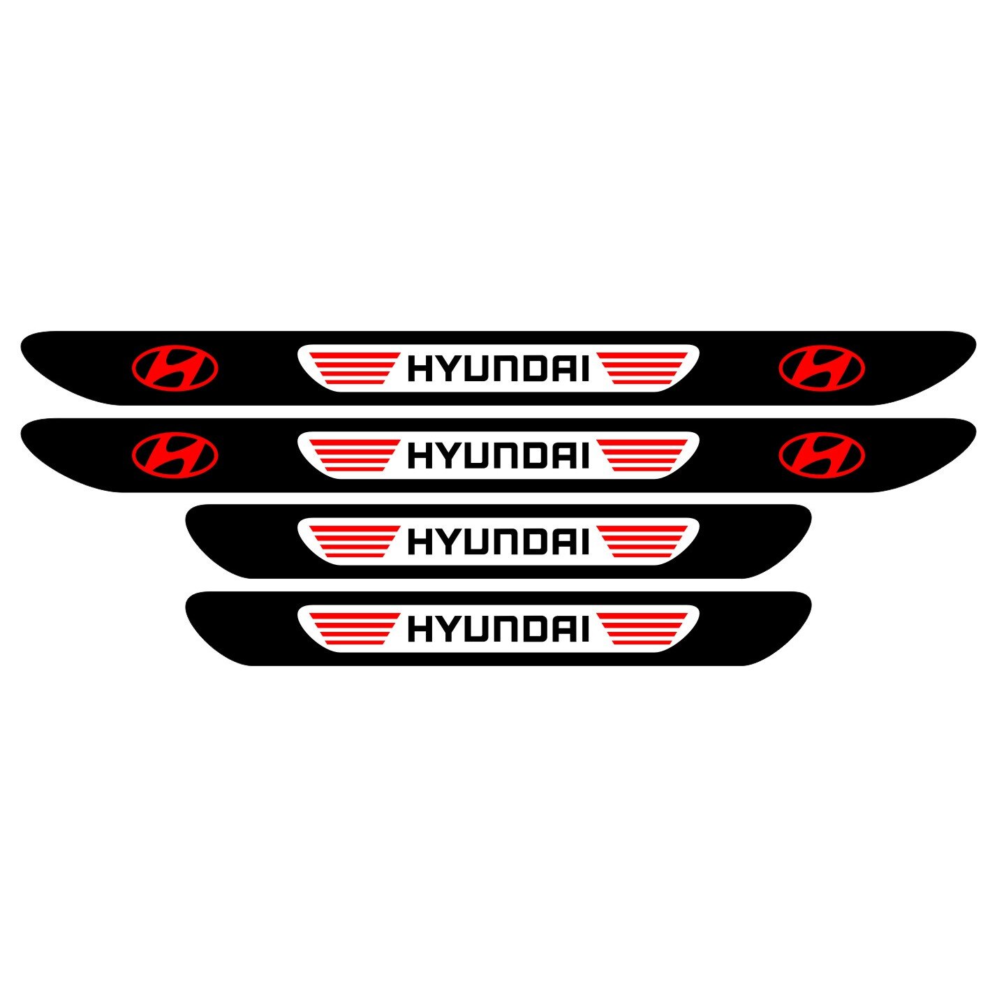 Set stickere praguri Hyundai, multicolor, decorativ