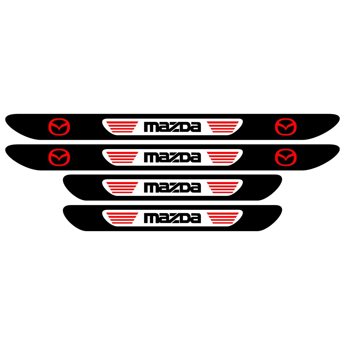 Set stickere praguri Mazda, multicolor, decorativ