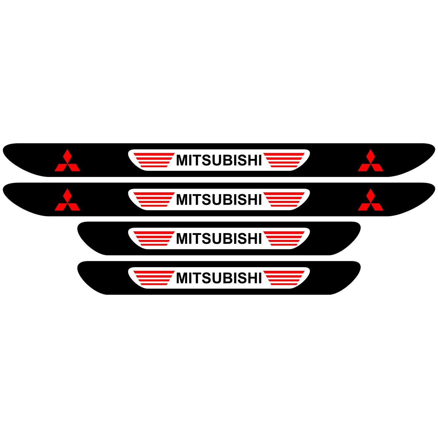 Set stickere praguri Mitsubishi, multicolor, decorativ