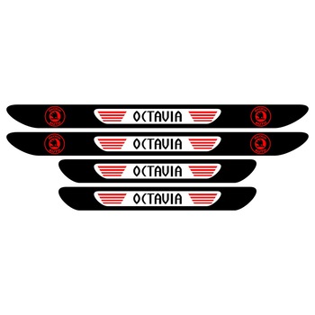 Set stickere praguri Octavia, multicolor, decorativ Set stickere praguri Octavia, multicolor, decorativ