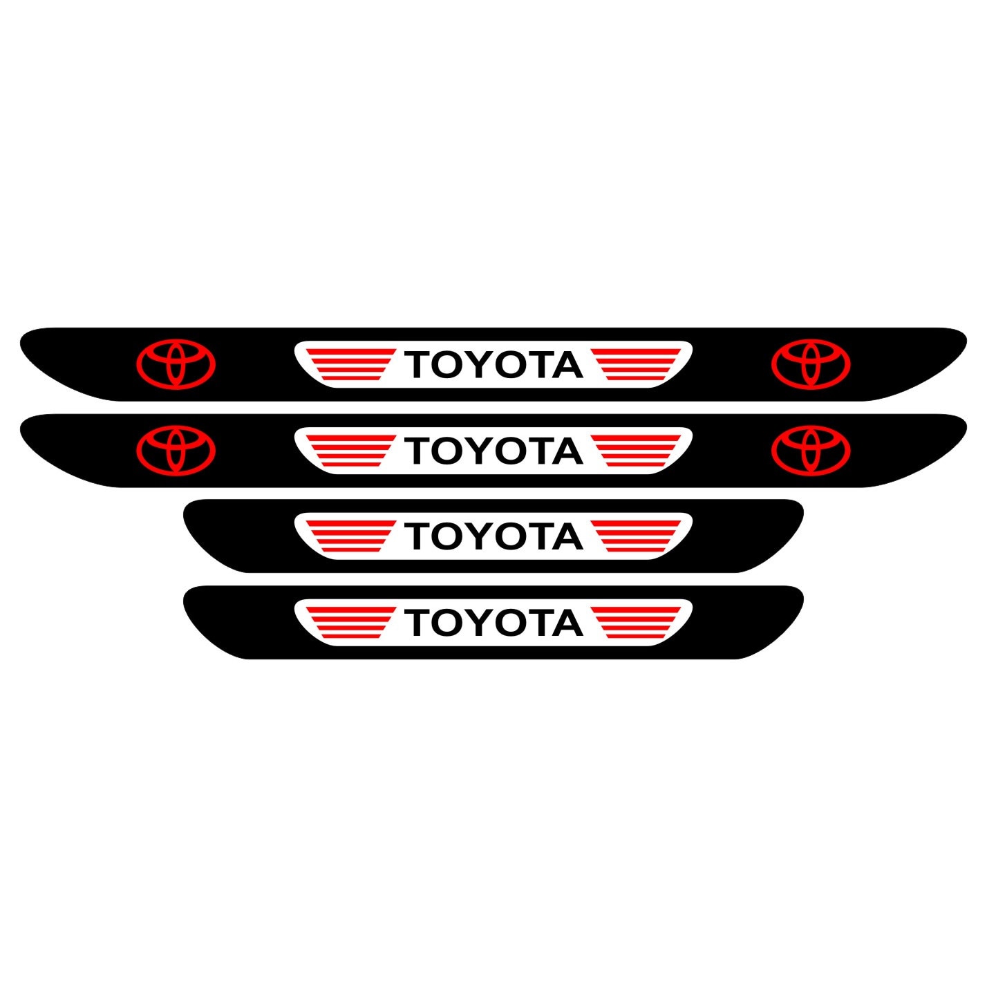 Set stickere praguri Toyota, multicolor, decorativ