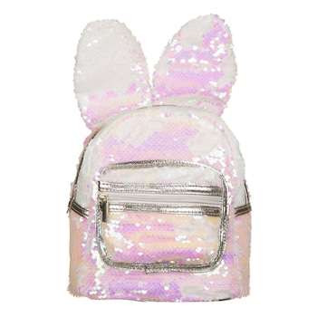 Rucsac dama, cu paiete roz, Zola®, iepuras, 21x16x30 cm Rucsac dama, cu paiete roz, Zola®, iepuras, 21x16x30 cm