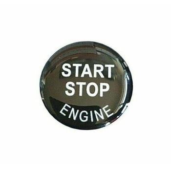 Autocolant buton 3D star-stop pentru BMW Seria F F10 F11 F30, 25 mm, Negru Autocolant buton 3D star-stop pentru BMW Seria F F10 F11 F30, 25 mm, Negru