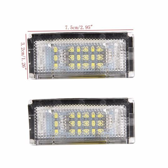Set lampi numar LED pentru BMW E46 Sedan/Van din 1998 pana in 2006, 2 bucati, 6000-6500K, 12-30V