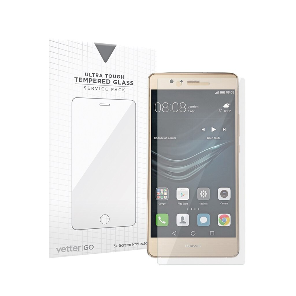 Folie/Geam de protectie Vetter pentru Huawei P9 Lite, 3 Pack