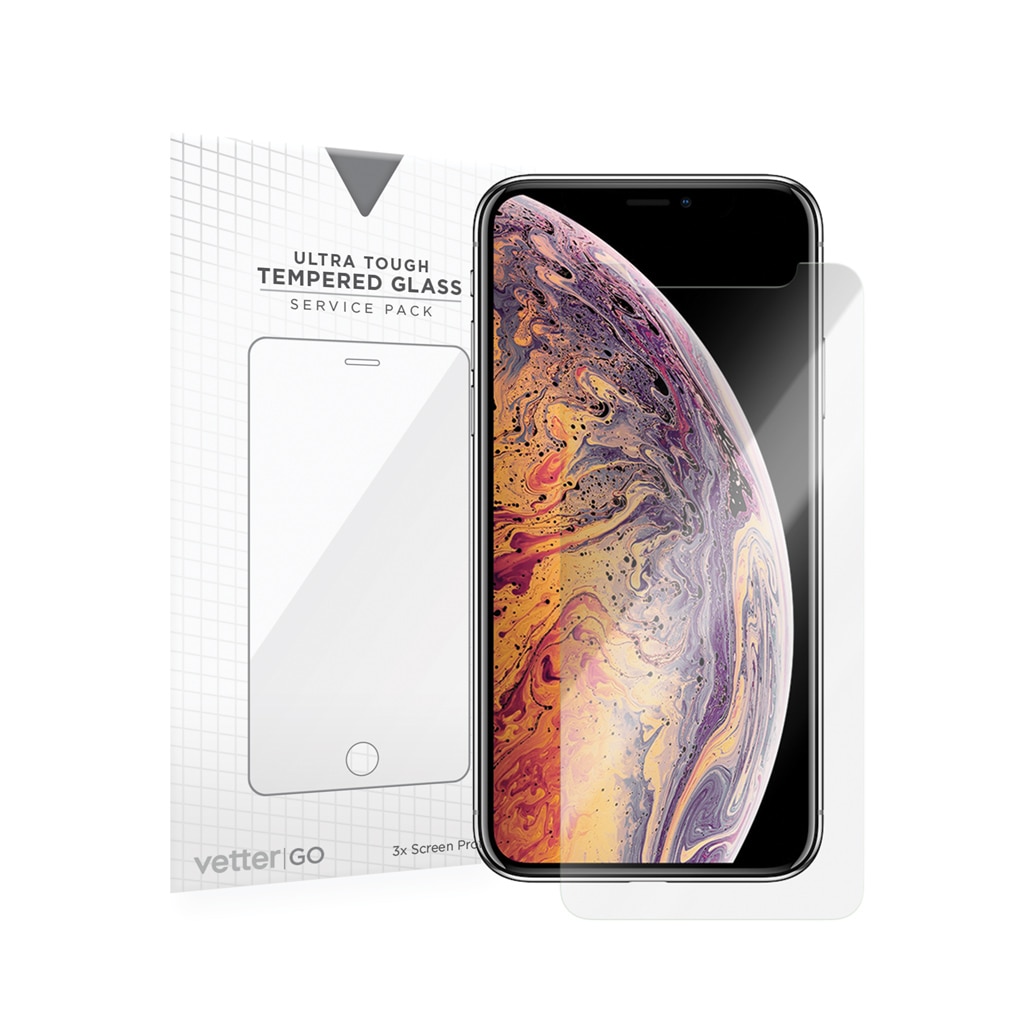Folie/Geam de protectie Vetter pentru iPhone XS Max, 3 Pack