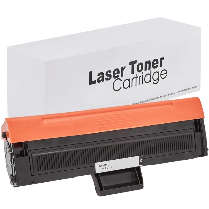 Toner Laser Compatibil Samsung MLT-D111S XL, Negru 1500 de pagini.Compatibil cu Xpress SL-M2020, SL-M2021, SL-M2022, SL-M2026, SL-M2070, SL-M2071