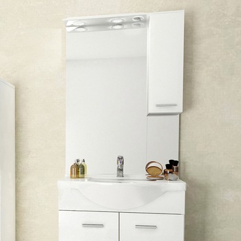 Oglinda Kring Smart, cu dulapior si iluminare LED, 81x107x17.5cm Oglinda Kring Smart, cu dulapior si iluminare LED, 81x107x17.5cm