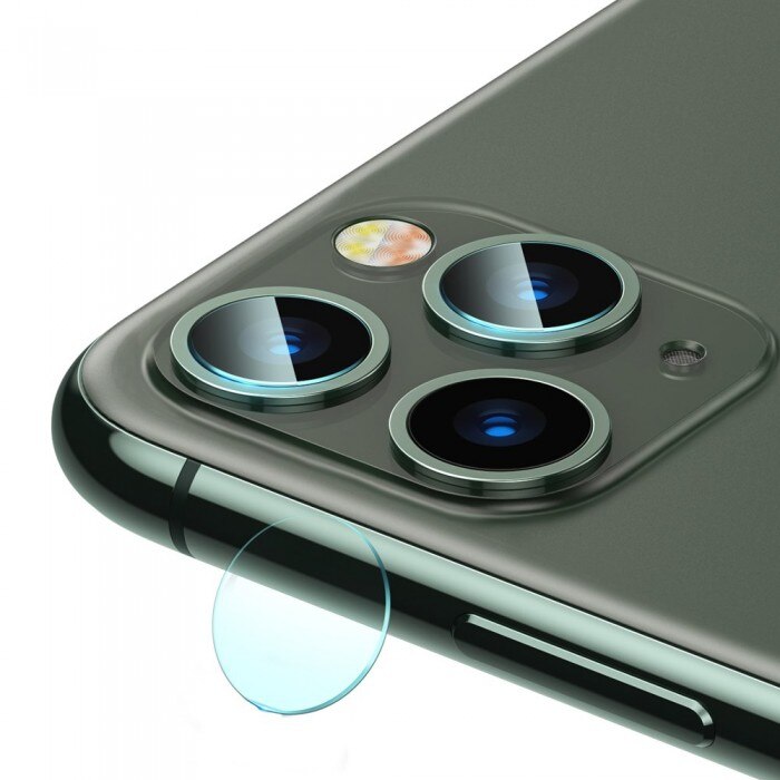 Sticla camera spate, Baseus 0.15mm Reinforced Lens, iPhone 11 Pro/ Pro Max, Transparent