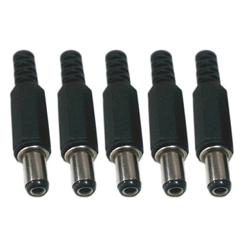 Set 5 Mufa / Conector alimentare tata 5.5x2.1 pe fir 12V DC , Active, pentru camere supraveghere cctv, negru Set 5 Mufa / Conector alimentare tata 5.5x2.1 pe fir 12V DC , Active, pentru camere supraveghere cctv, negru