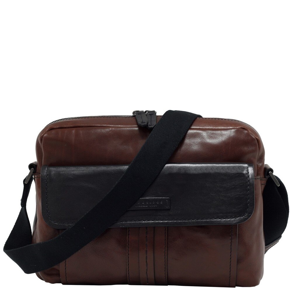 Geanta port laptop 12”/iPad®10,5’’/9,7” The Bridge din piele naturala 0554306O maro