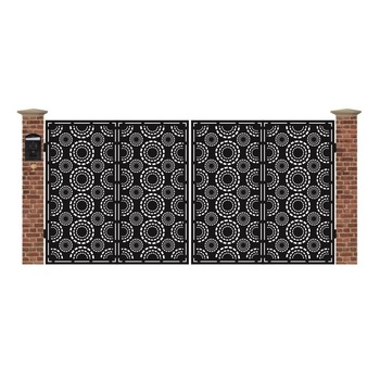 Poarta acces auto mare din tabla debitata cu plasma MAX 14 3884x1940 mm Poarta acces auto mare din tabla debitata cu plasma MAX 14 3884x1940 mm