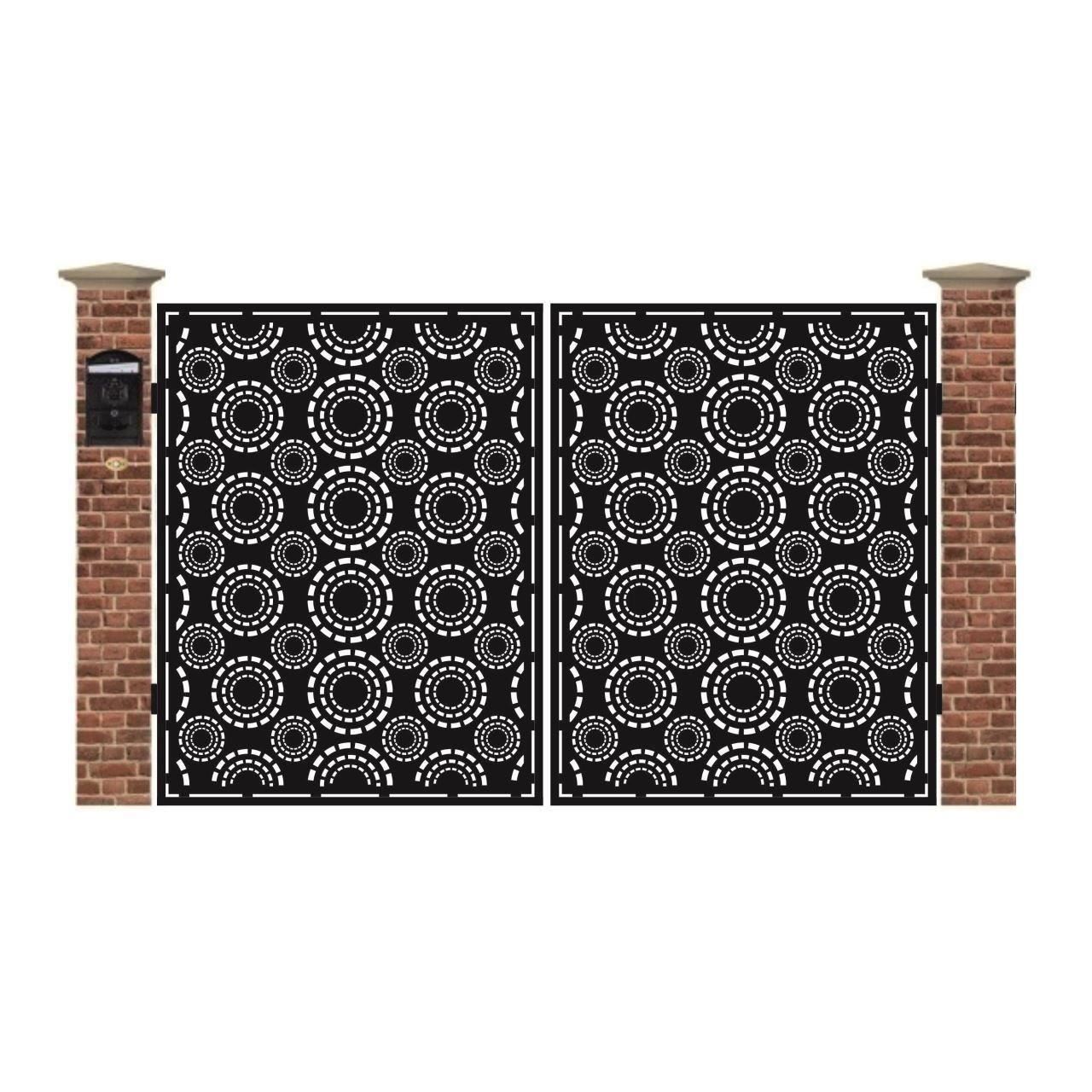 Poarta acces auto mica din tabla debitata cu plasma MAX 14 3000x1940 mm