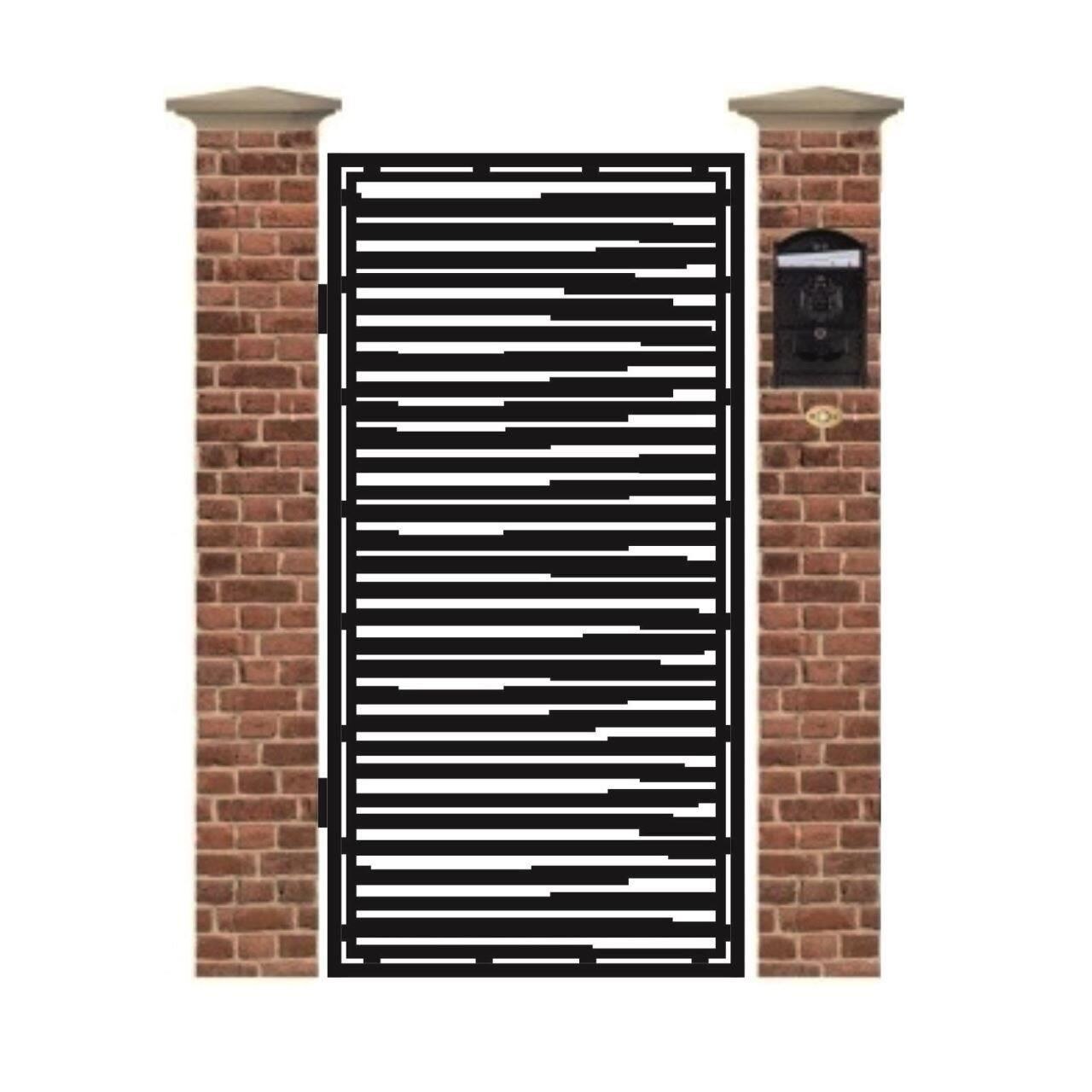 Poarta pietonala din tabla debitata cu plasma MAX 344 1940 x 990 mm