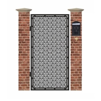 Poarta pietonala din tabla debitata cu plasma GEOMETRIC 1940 x 990 mm Poarta pietonala din tabla debitata cu plasma GEOMETRIC 1940 x 990 mm