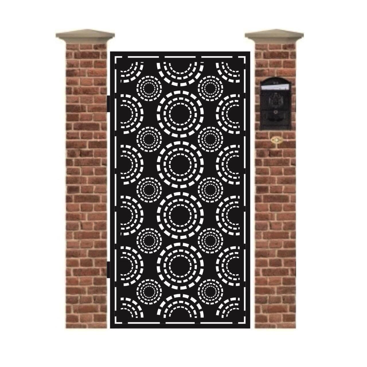 Poarta pietonala din tabla debitata cu plasma MAX 14 1940 x 990 mm