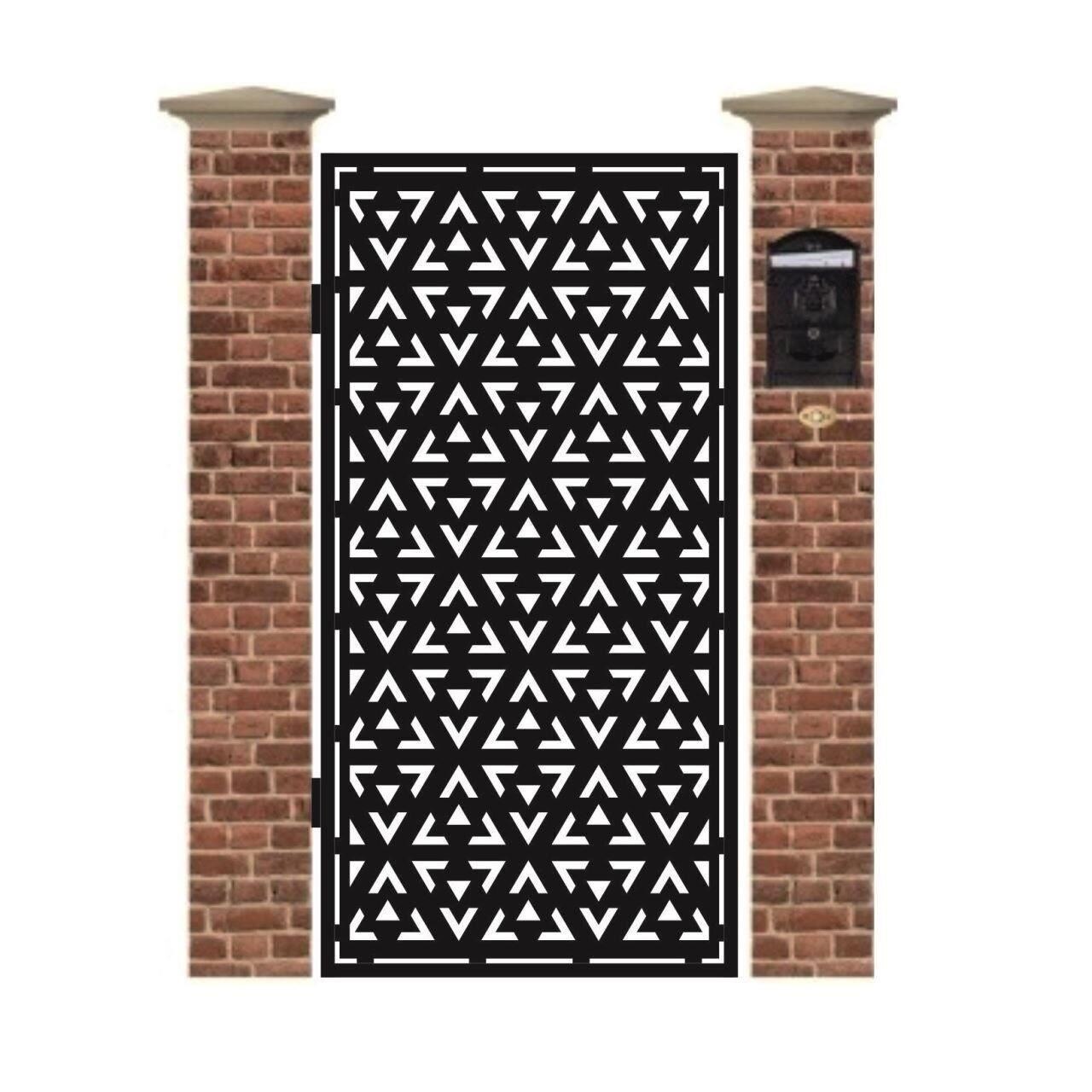 Poarta pietonala din tabla debitata cu plasma N309 1940 x 990 mm