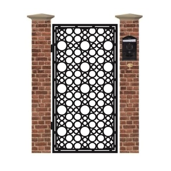 Poarta pietonala din tabla debitata cu plasma MAX 63 1940 x 990 mm Poarta pietonala din tabla debitata cu plasma MAX 63 1940 x 990 mm