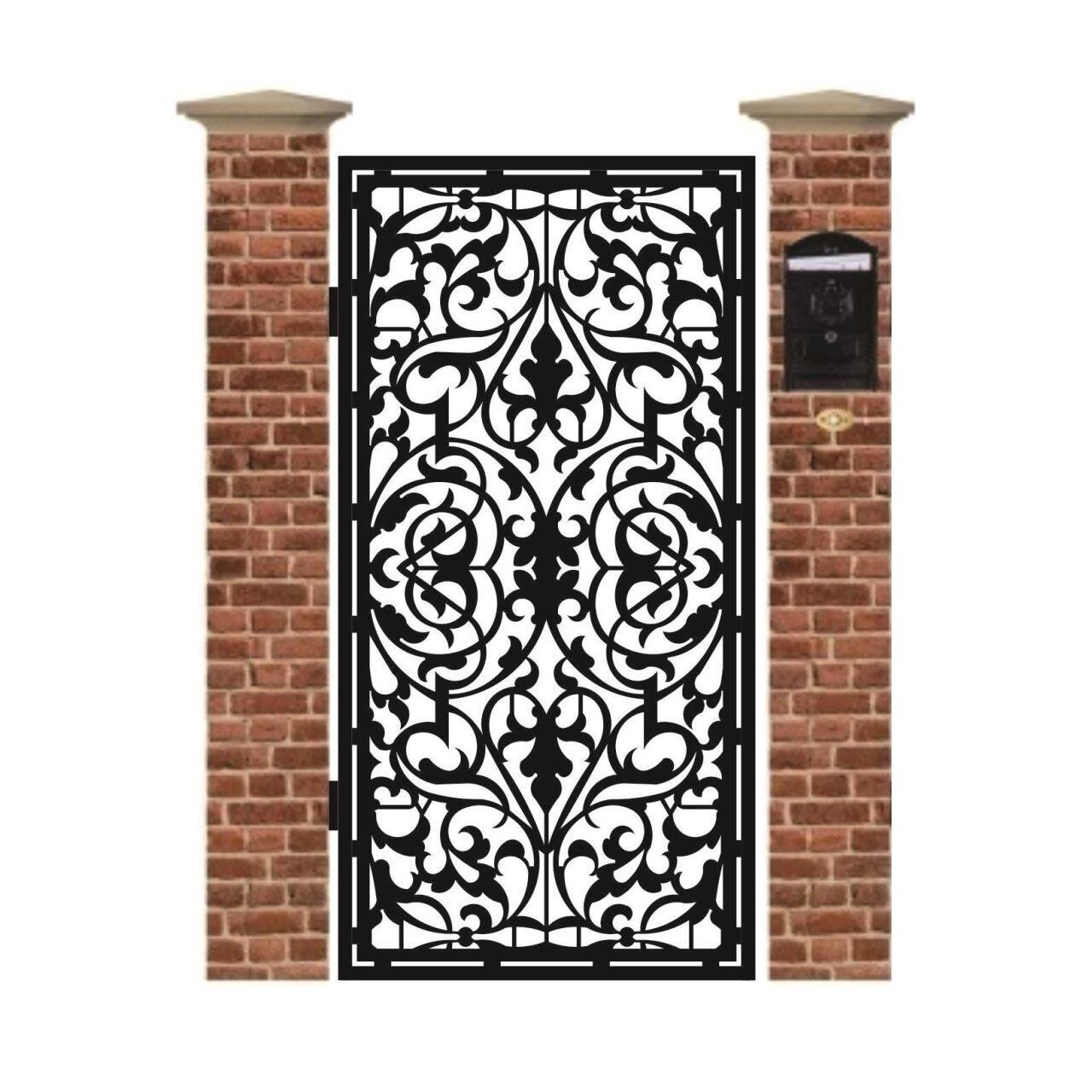 Poarta pietonala din tabla debitata cu plasma MAX 50 1940 x 990 mm