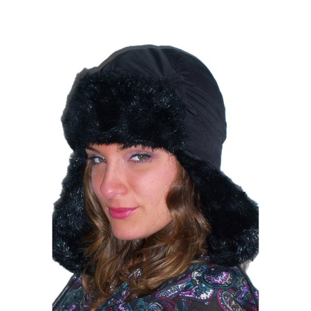 Caciula ruseasca unisex, negru, marime universala - eMAG.ro