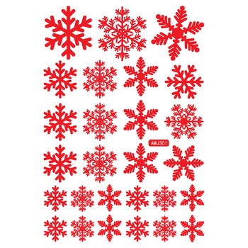 Stickere decorative 3D, rosu, 1 coala Stickere decorative 3D, rosu, 1 coala