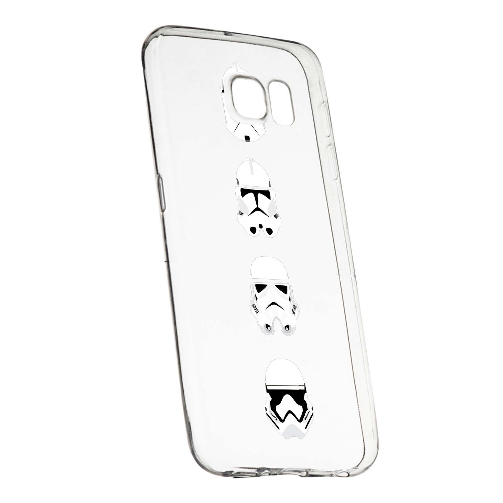 Husa de protectie Star Wars - Trooper, Movie pentru Samsung Galaxy S6, rezistenta la uzura, anti-alunecare, din silicon Premium, 396