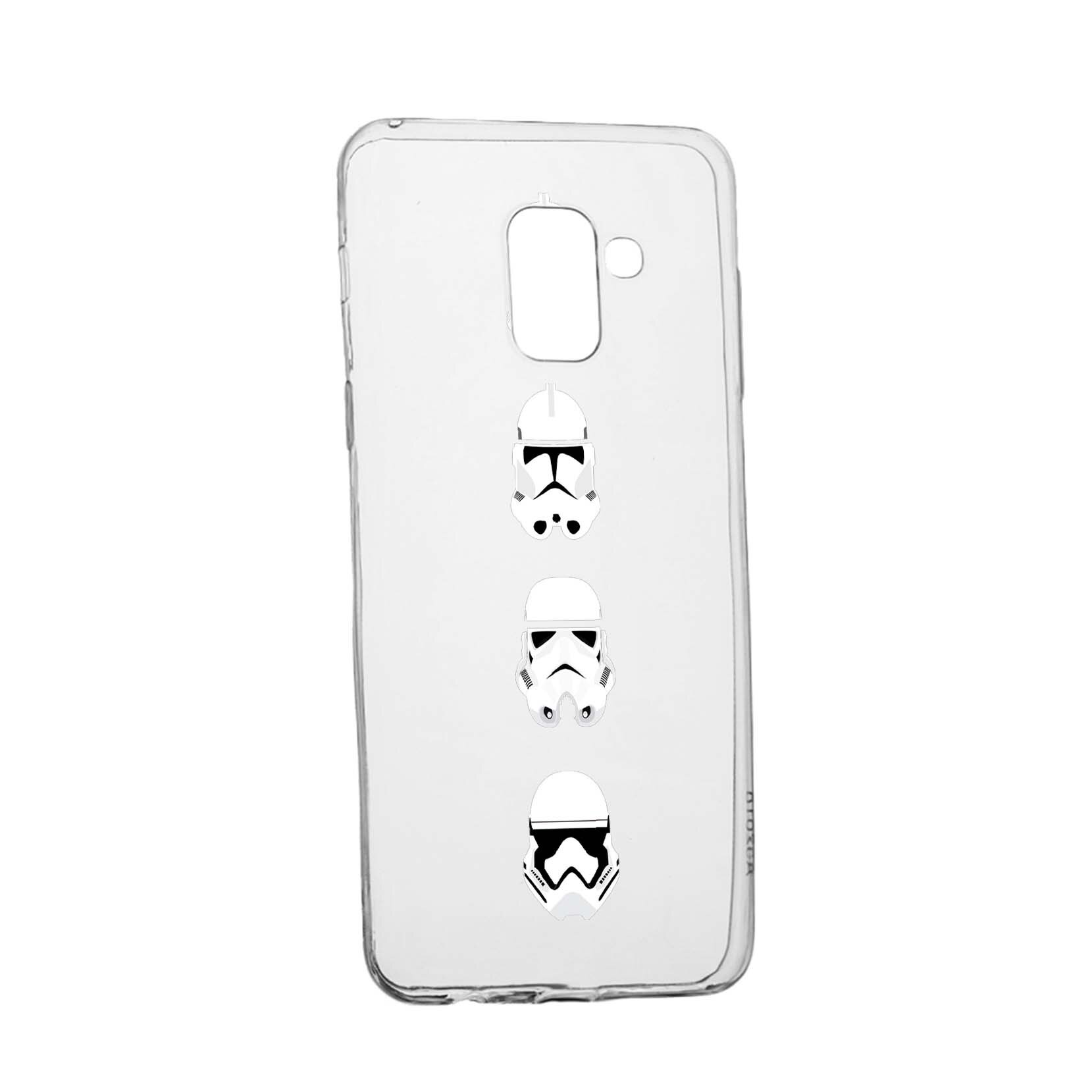 Husa de protectie Star Wars - Trooper, Movie pentru Samsung Galaxy A6 2018, rezistenta la uzura, anti-alunecare, din silicon Premium, 396