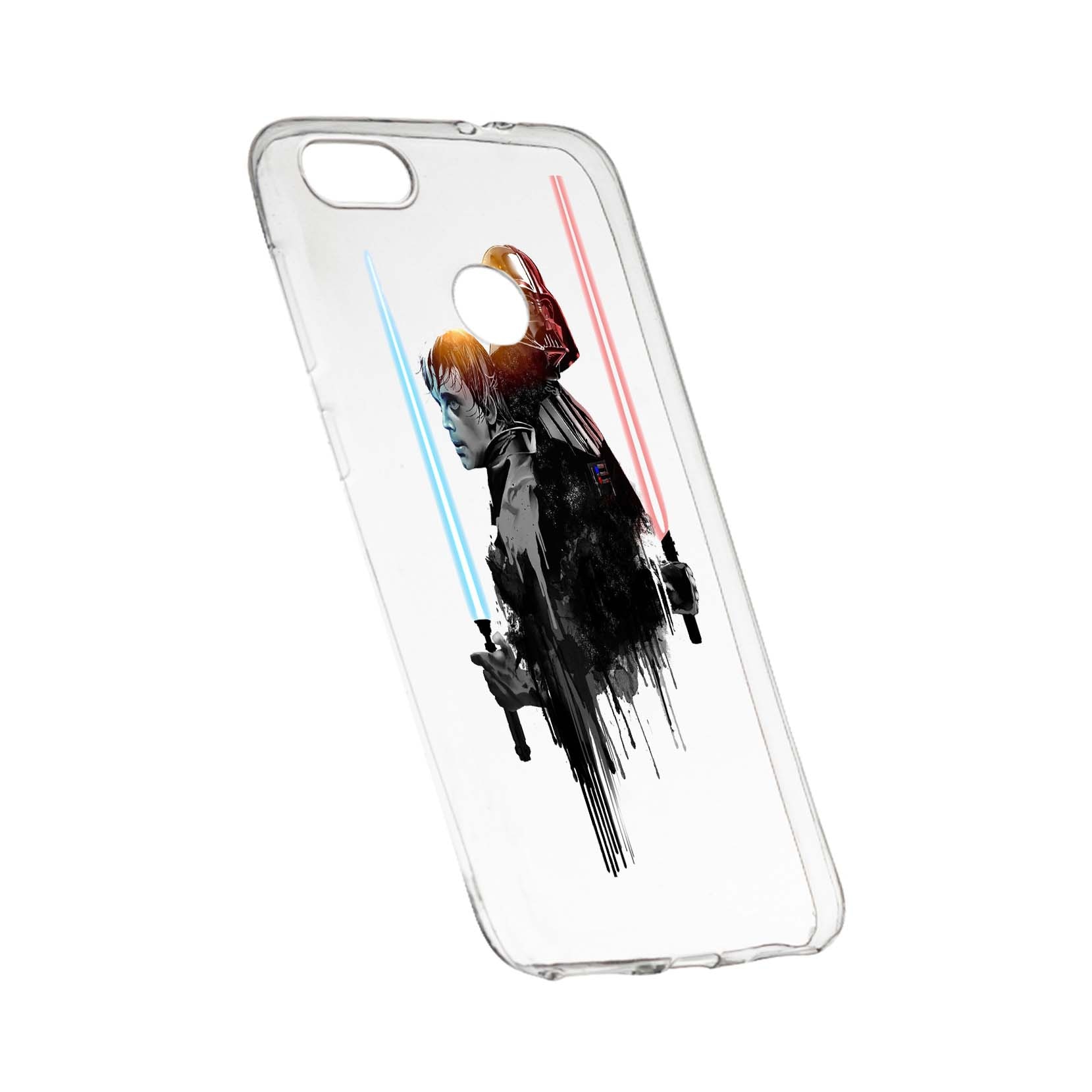 Husa de protectie Star Wars - Darth Vader - Luke, Movie pentru Huawei P9 Lite Mini / Y6 pro 2017, rezistenta la uzura, anti-alunecare, din silicon Premium, 398