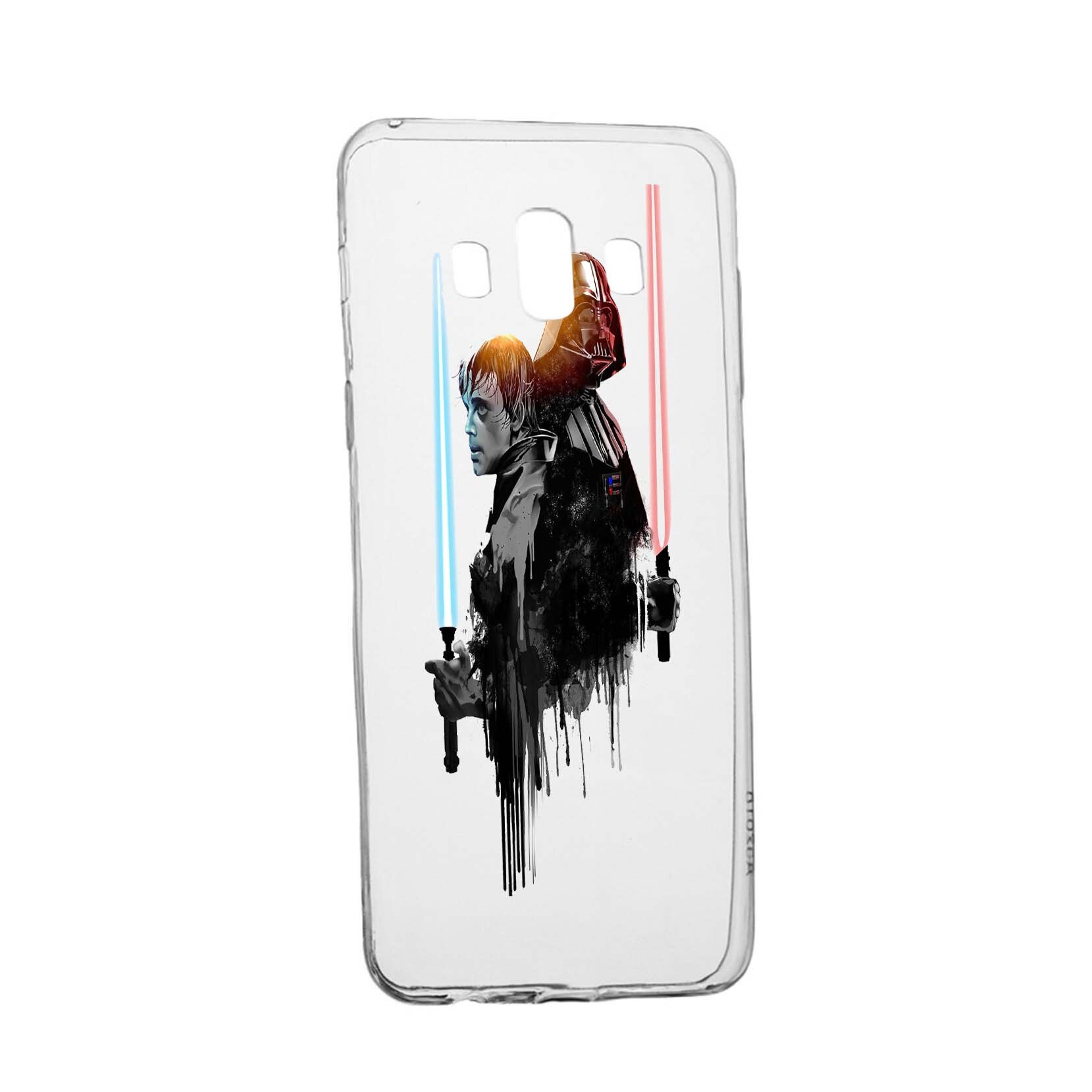 Husa de protectie Star Wars - Darth Vader - Luke, Movie pentru Samsung Galaxy J6 Plus 2018, rezistenta la uzura, anti-alunecare, din silicon Premium, 398