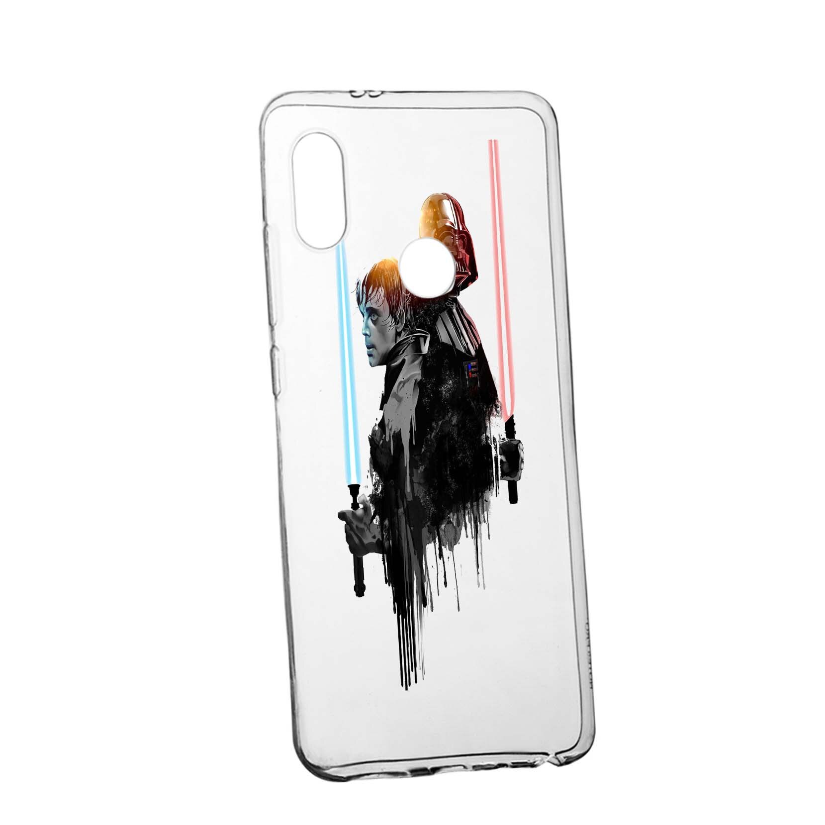 Husa de protectie Star Wars - Darth Vader - Luke, Movie pentru Huawei P20 Lite, rezistenta la uzura, anti-alunecare, din silicon Premium, 398