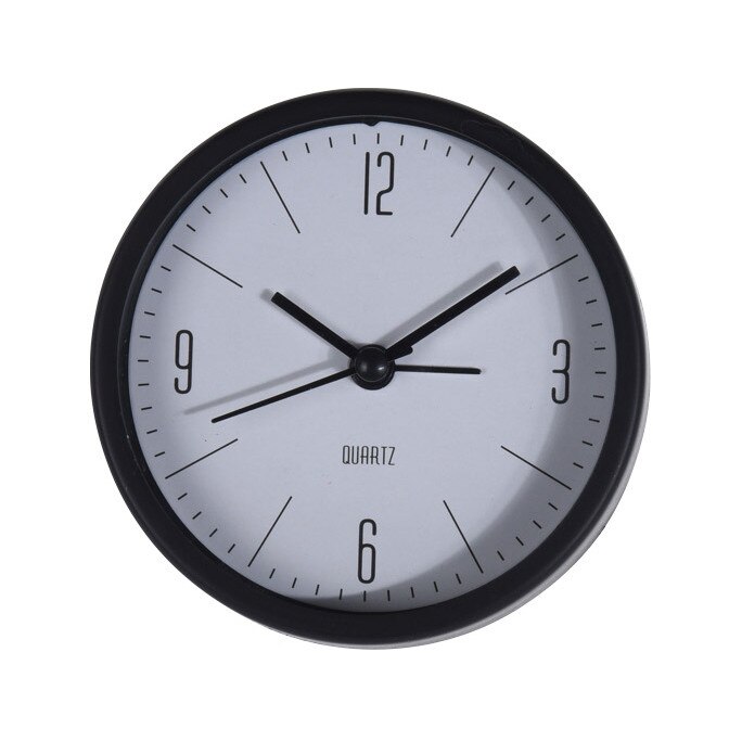 Ceas de masa - alarma, negru, 9x3 cm