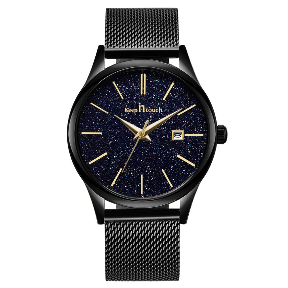 Ceas pentru barbati, Keep in Touch CS1155, bratara metalica, model negru