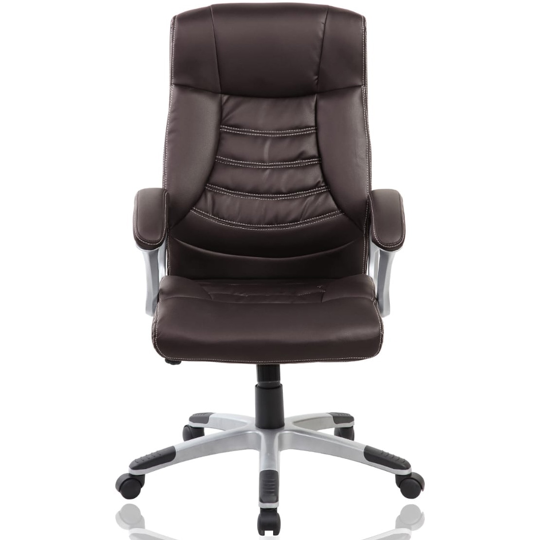 Scaun de birou ergonomic Kring Bokai, piele ecologica, Maro inchis
