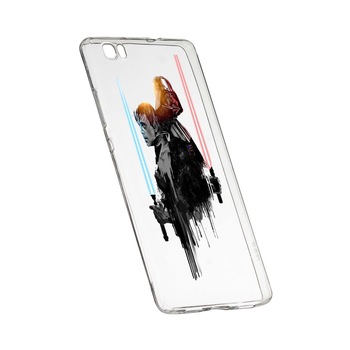 Husa de protectie Star Wars - Darth Vader - Luke, Movie pentru Huawei P8 Lite, rezistenta la uzura, anti-alunecare, din silicon Premium, 398 Husa de protectie Star Wars - Darth Vader - Luke, Movie pentru Huawei P8 Lite, rezistenta la uzura, anti-alunecare, din silicon Premium, 398