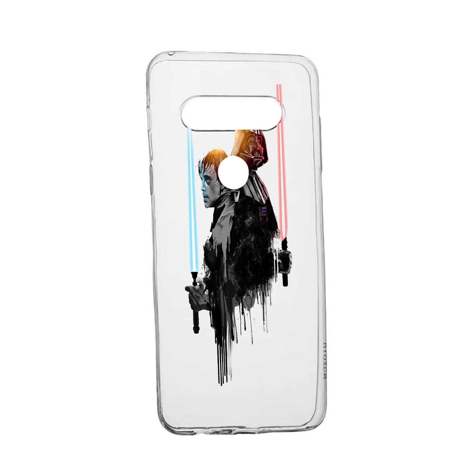 Husa de protectie Star Wars - Darth Vader - Luke, Movie pentru LG K50 / Q60, rezistenta la uzura, anti-alunecare, din silicon Premium, 398
