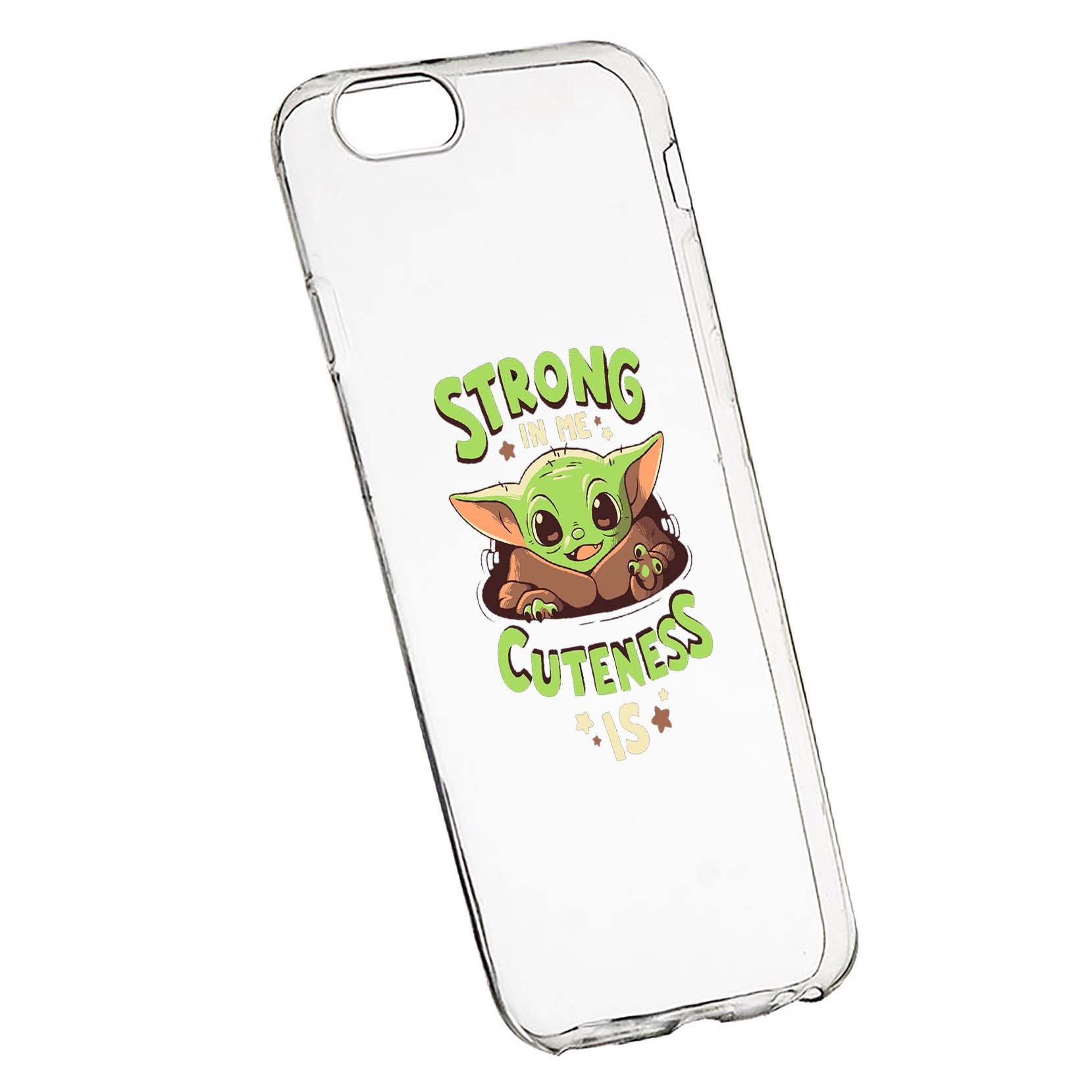 Husa de protectie Star Wars - Baby Yoda, Movie pentru Apple iPhone 6 Plus / 6S Plus, rezistenta la uzura, anti-alunecare, din silicon Premium, 400