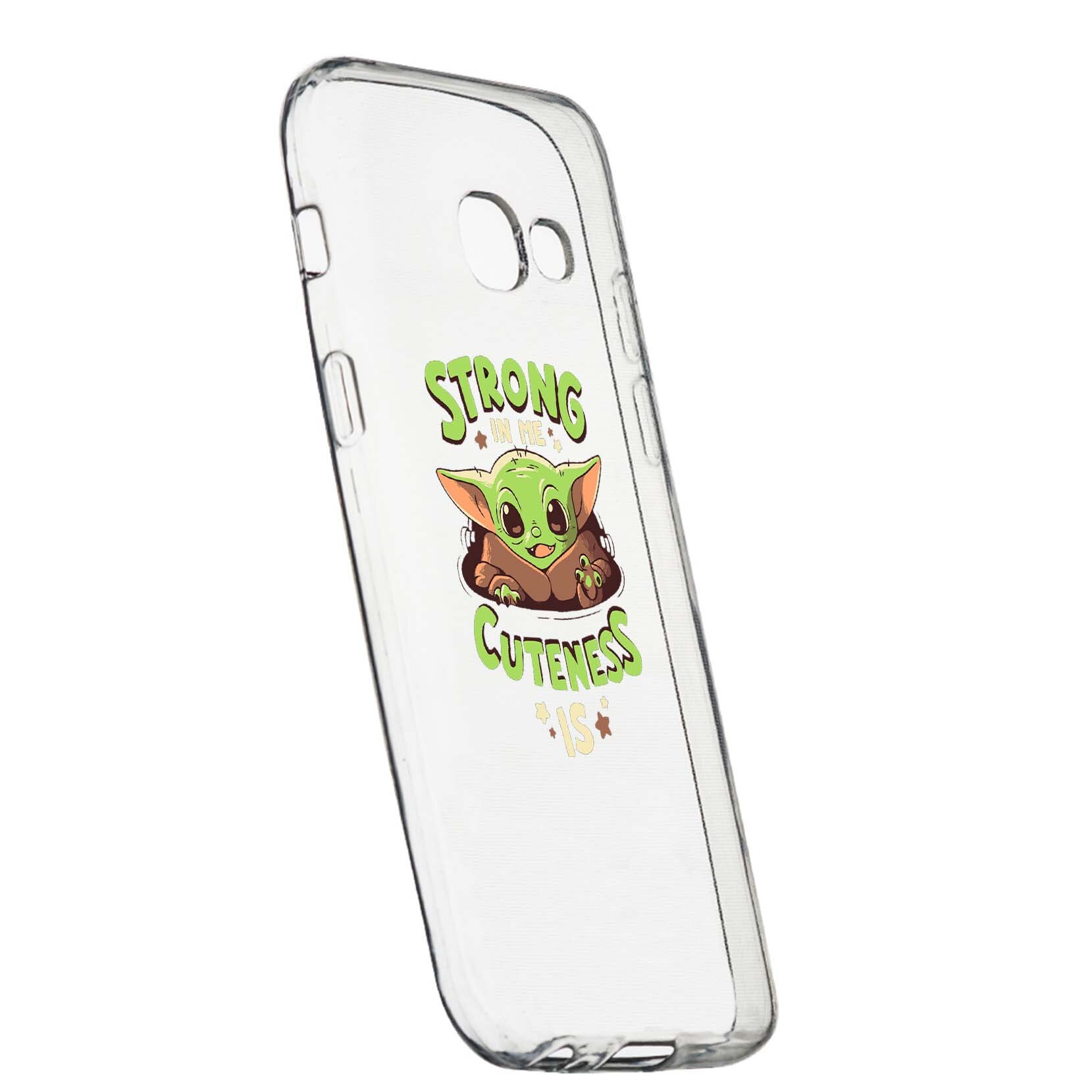 Husa de protectie Star Wars - Baby Yoda, Movie pentru Samsung Galaxy J4 Plus 2018, rezistenta la uzura, anti-alunecare, din silicon Premium, 400