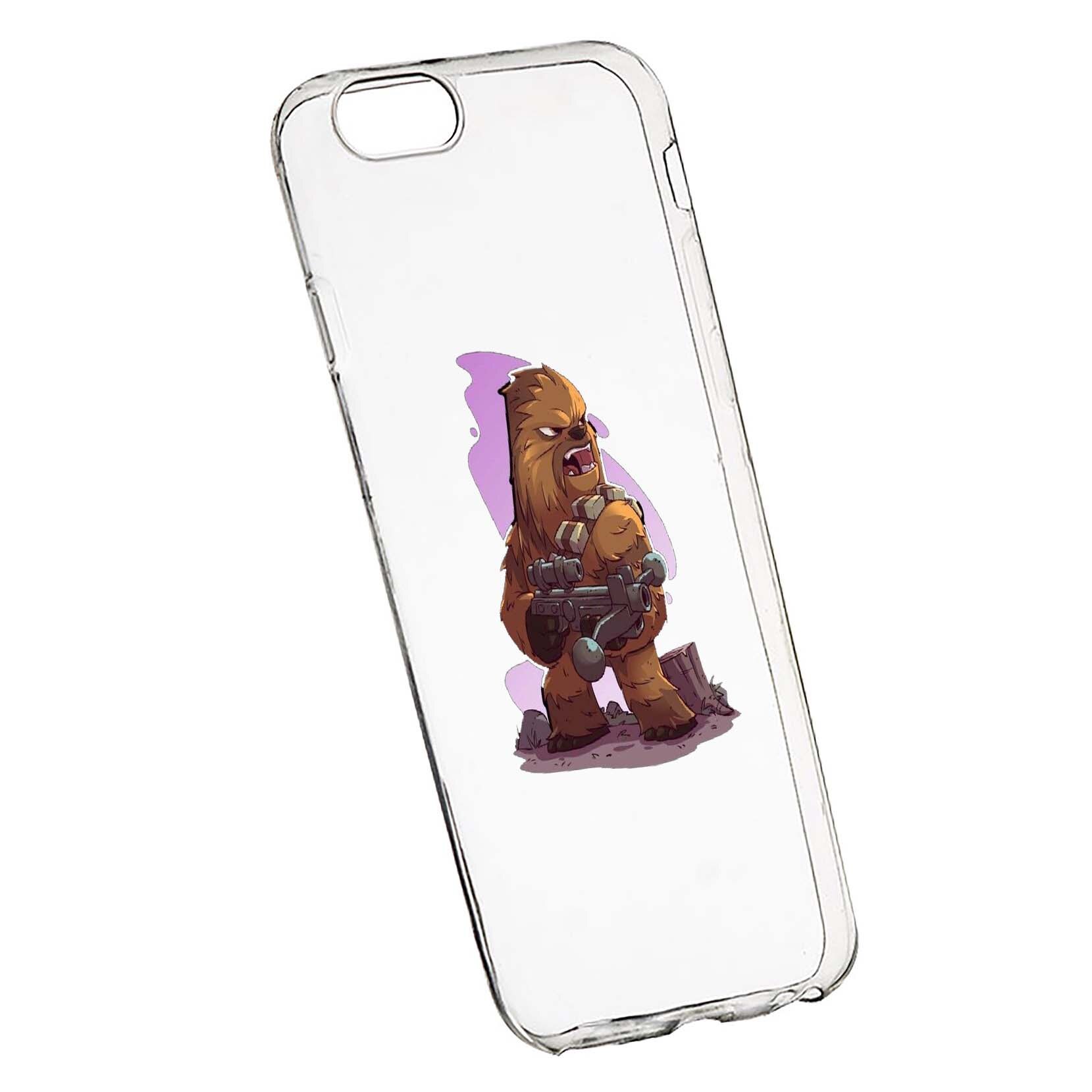 Husa de protectie Star Wars - Chewbacca, Movie pentru Apple iPhone 6 Plus / 6S Plus, rezistenta la uzura, anti-alunecare, din silicon Premium, 401