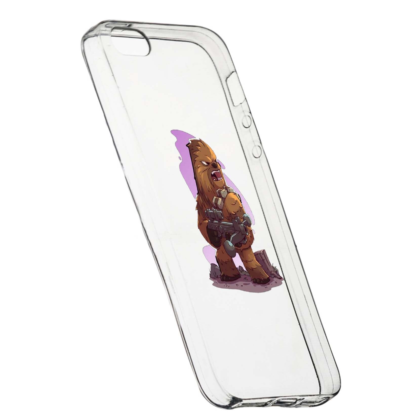 Husa de protectie Star Wars - Chewbacca, Movie pentru Apple iPhone 5 / 5S / SE, rezistenta la uzura, anti-alunecare, din silicon Premium, 401