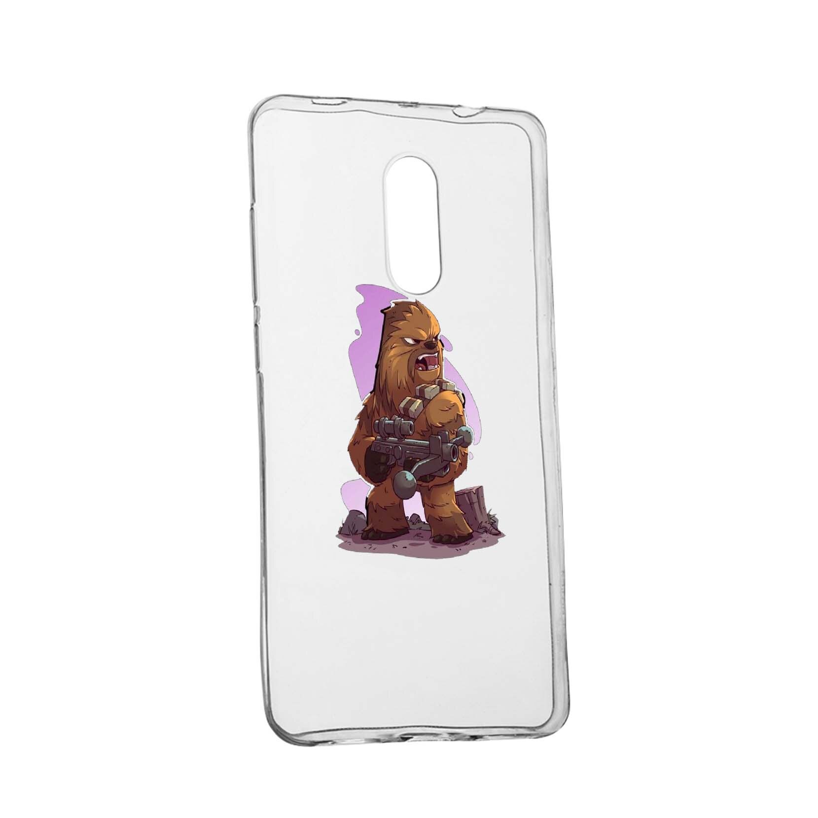 Husa de protectie Star Wars - Chewbacca, Movie pentru LG K8 2018, rezistenta la uzura, anti-alunecare, din silicon Premium, 401