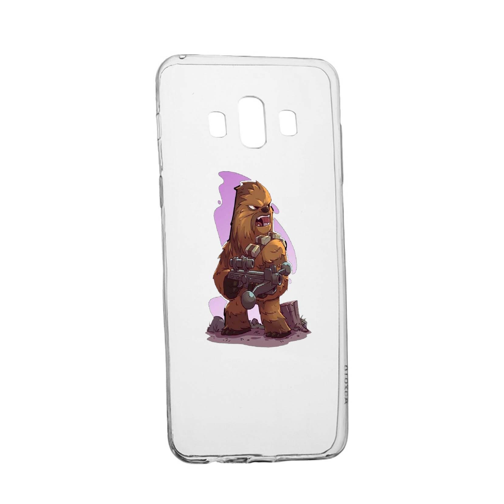Husa de protectie Star Wars - Chewbacca, Movie pentru Samsung Galaxy J6 Plus 2018, rezistenta la uzura, anti-alunecare, din silicon Premium, 401