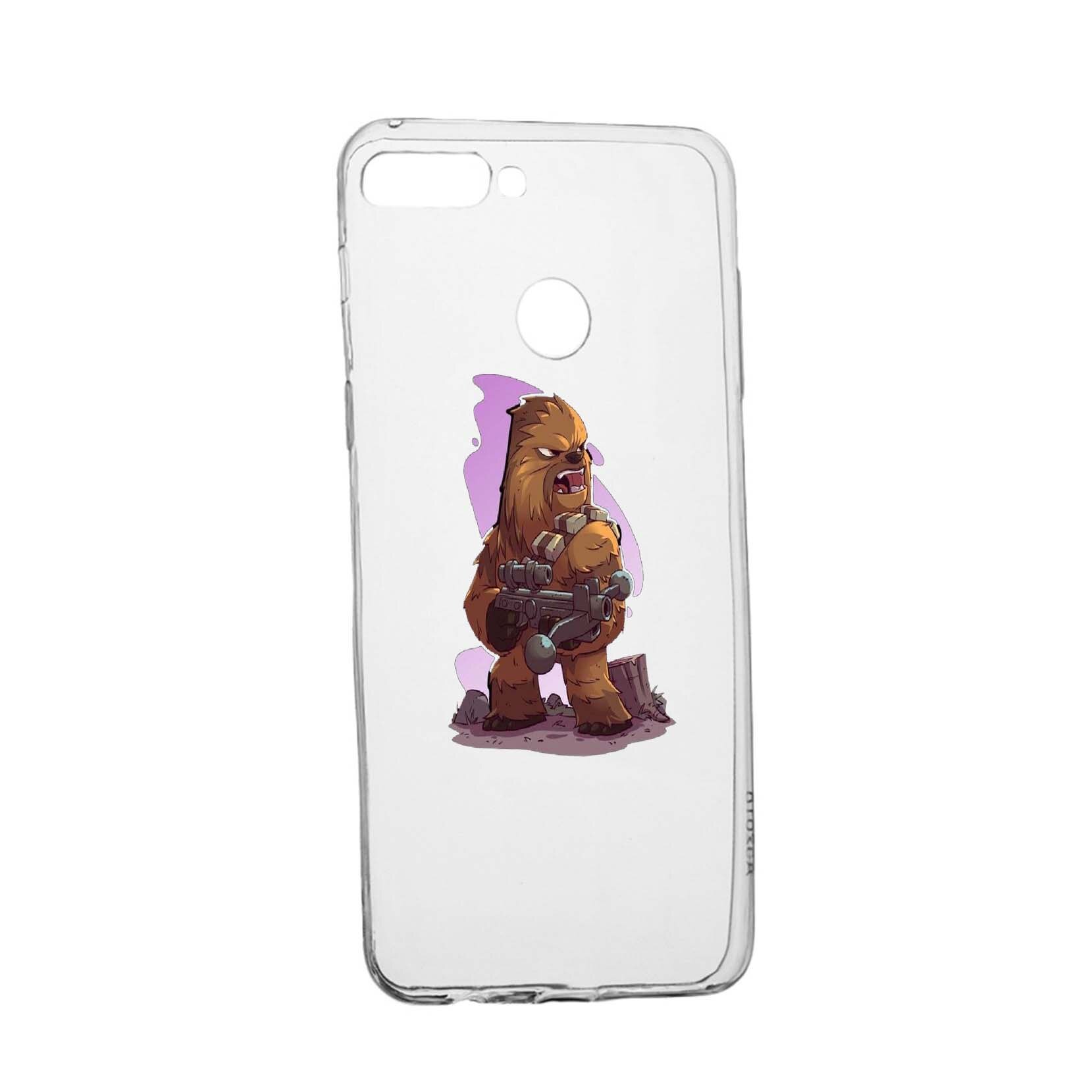 Husa de protectie Star Wars - Chewbacca, Movie pentru Xiaomi Redmi Note 7, rezistenta la uzura, anti-alunecare, din silicon Premium, 401