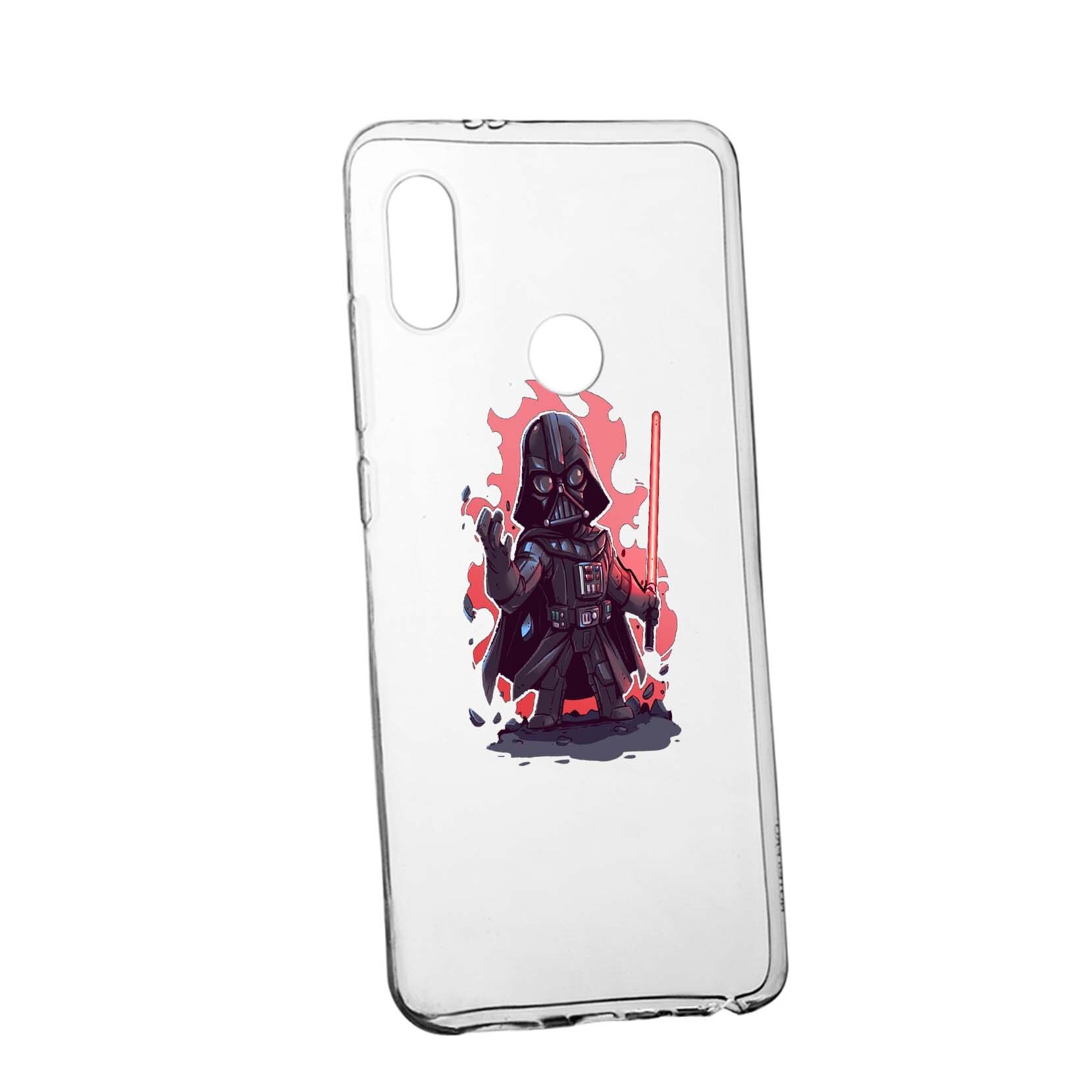 Husa de protectie Star Wars - Darth Vader, Movie pentru Xiaomi Redmi 7, rezistenta la uzura, anti-alunecare, din silicon Premium, 402