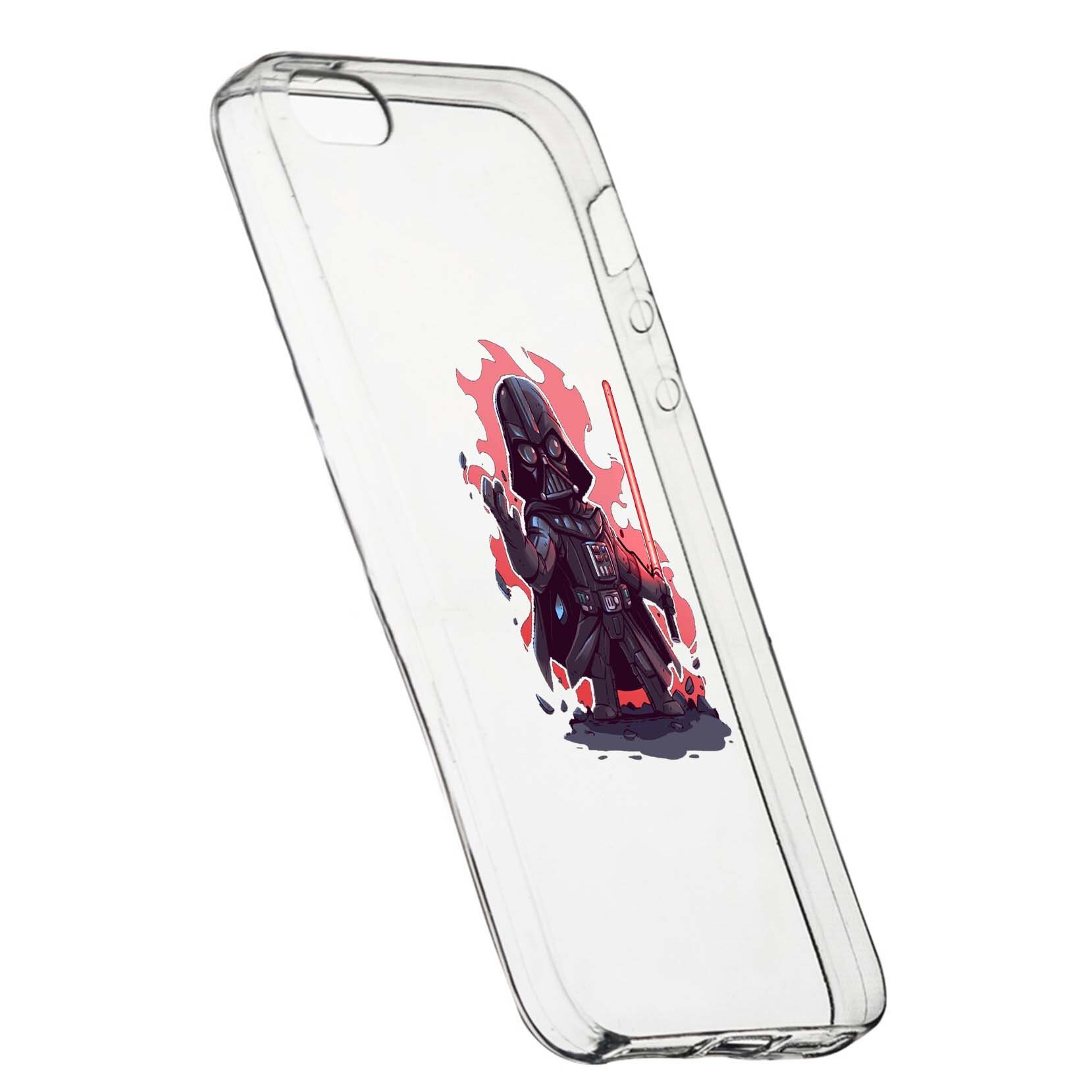 Husa de protectie Star Wars - Darth Vader, Movie pentru Apple iPhone 5 / 5S / SE, rezistenta la uzura, anti-alunecare, din silicon Premium, 402