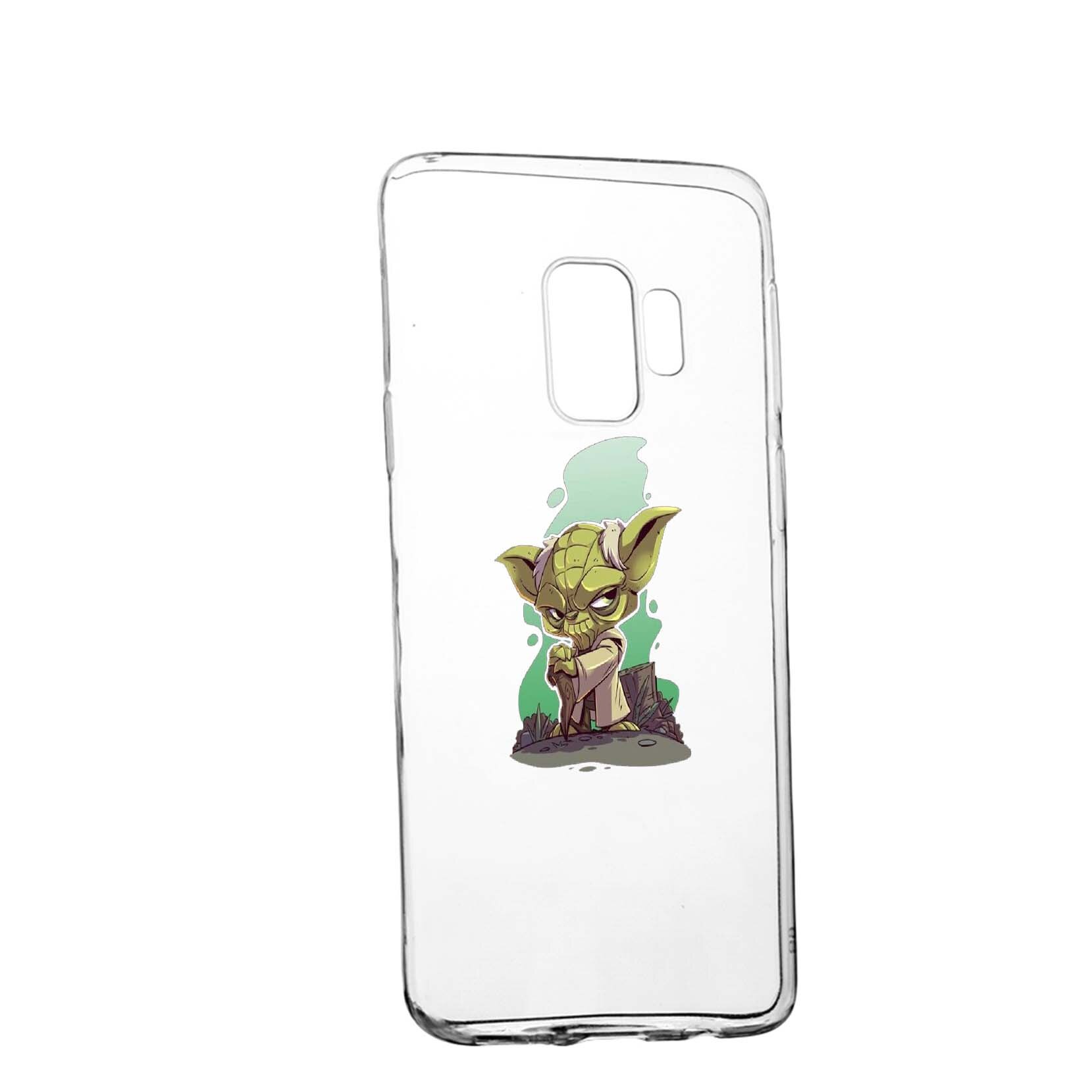 Husa de protectie Star Wars - Yoda, Movie pentru Samsung Galaxy S9 Plus, rezistenta la uzura, anti-alunecare, din silicon Premium, 403