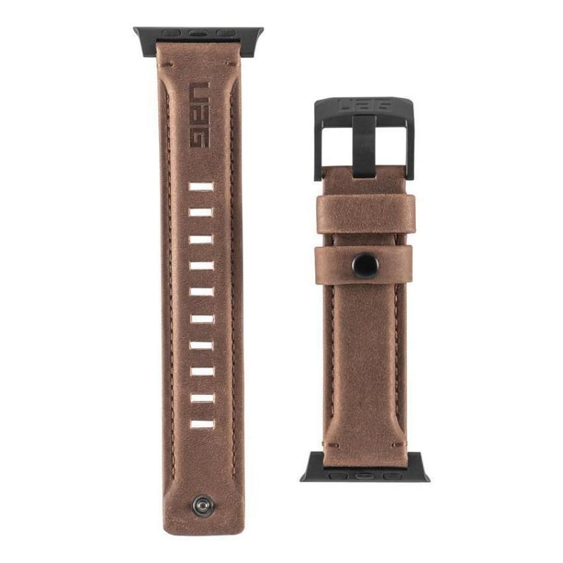 Curea UAG din Piele pentru Apple Watch 38mm / 40mm, Brown